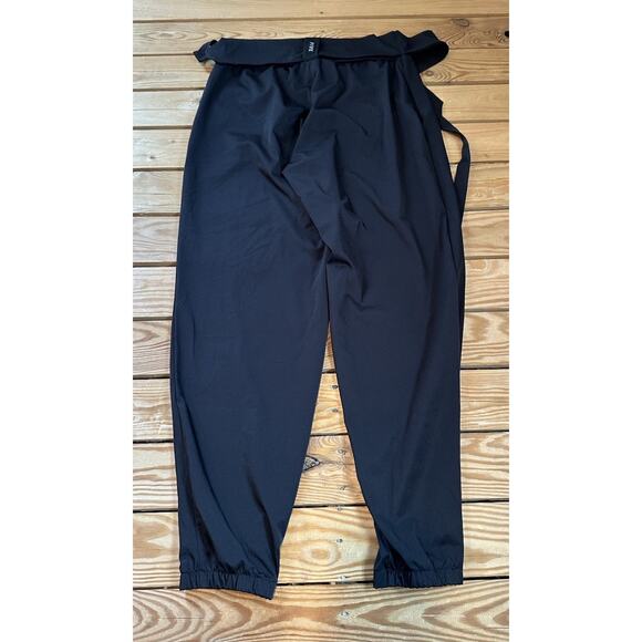 Five Dance Women’s Bow Joggers Pants Size Medium Black Tie Waist Pull On - Picture 2 of 8